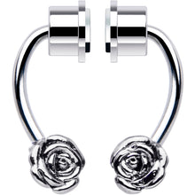 Load image into Gallery viewer, Rose Magnetic Septum Ring Horseshoe Non-Pierced Fake Nose Ring

