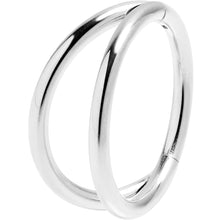 将图片加载到图库查看器，16G 3/8 Double Row Illusion Hinged Segment Ring
