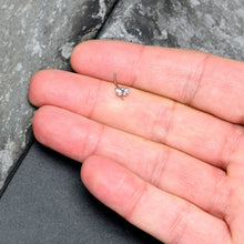 Load image into Gallery viewer, 20G 7mm Aurora CZ Gem Understated Dragonfly L Shape Nose Ring
