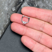 Load image into Gallery viewer, 16G 5/16 Aurora CZ Gem Understated Dragonfly Cartilage Clicker
