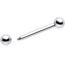 Load image into Gallery viewer, 10G Stainless Straight Steel Barbell 3/4 6mm
