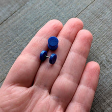 将图片加载到图库查看器，18G Blue Shimmer Acrylic Cheater Plug Set
