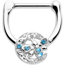 将图片加载到图库查看器，16G 5/16 Blue Gem Lunar Dragonfly Cartilage Clicker
