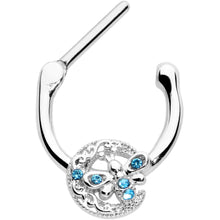 将图片加载到图库查看器，16G 5/16 Blue Gem Lunar Dragonfly Cartilage Clicker
