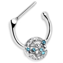 将图片加载到图库查看器，16G 5/16 Blue Gem Lunar Dragonfly Cartilage Clicker

