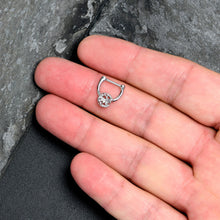 Load image into Gallery viewer, 16G 5/16 Clear Gem Lunar Dragonfly Cartilage Clicker
