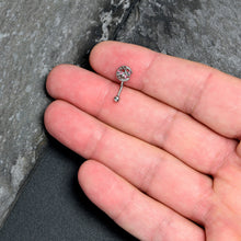 Load image into Gallery viewer, 16G 5/16 Pink Gem Lunar Dragonfly Curved Eyebrow Ring
