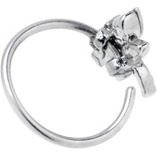 Load image into Gallery viewer, 20G 5/16 Aurora CZ Gem Understated Dragonfly Nose Hoop
