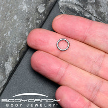 Load image into Gallery viewer, 14G 7mm 316L Surgical Steel Precision Hinged Segment Hoop
