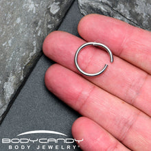 Load image into Gallery viewer, 12G 5/8 316L Surgical Steel Precision Hinged Segment Hoop
