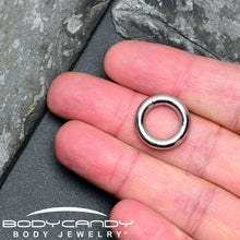 将图片加载到图库查看器，6G 1/2 316L Surgical Steel Precision Hinged Segment Hoop
