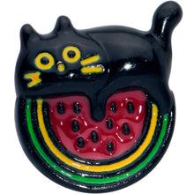 将图片加载到图库查看器，20G 7mm Watermelon Cat Love Left Side Nose Screw
