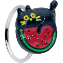 Load image into Gallery viewer, 20G 5/16 Watermelon Cat Love Nose Hoop

