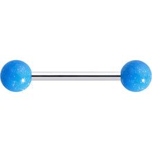 Load image into Gallery viewer, Pastel Shimmer Blue Ends Barbell Tongue Ring
