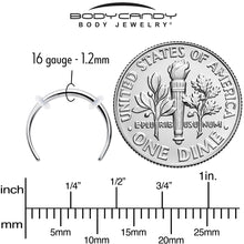 Load image into Gallery viewer, 16G 3/8 Pincher Crescent Taper
