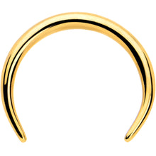 Load image into Gallery viewer, 16G 5/16 Gold Tone Pincher Crescent Taper
