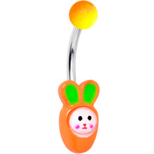 将图片加载到图库查看器，Surprise Carrot Easter Bunny Belly Ring
