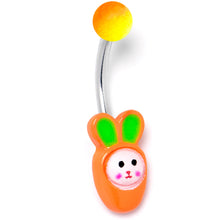 将图片加载到图库查看器，Surprise Carrot Easter Bunny Belly Ring
