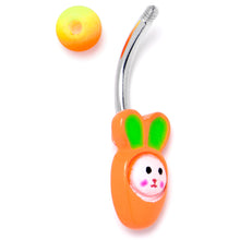 将图片加载到图库查看器，Surprise Carrot Easter Bunny Belly Ring
