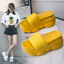 将图片加载到图库查看器，High Slippers Women Open Toe Sandals Summer Soft Slipper Indoor Outdoor Beach Shoes Comfort Platform Sandals Open Toe Leather Slippers Lightweight Flip Flops Shoes For Summer

