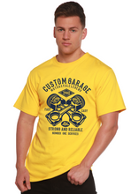 将图片加载到图库查看器，Custom Garage Men's Bamboo Viscose/Organic Cotton Short Sleeve Graphic T-Shirt
