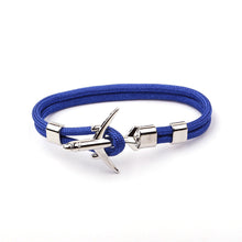 Load image into Gallery viewer, Modern Fashion Airplane Anchor Bracelets Men Charm Rope Chain Paracord Bracelet Women Male Air Force Style Wrap Metal Sport Hook Gift
