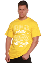 Load image into Gallery viewer, Rider Spun Bamboo® Men's Bamboo Viscose/Organic Cotton Short Sleeve Graphic T-Shirt
