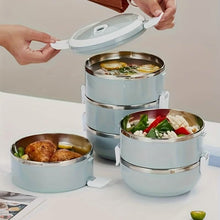 将图片加载到图库查看器，Stainless Steel Insulated Bento Lunch Box – 2/3/4 Layer

