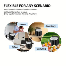 Load image into Gallery viewer, Countertop Portable Ice Maker – 26lb/24h, 9 Cubes/6min, Black
