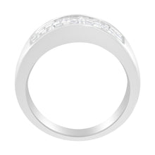 将图片加载到图库查看器，14K White Gold Princess and Baguette-cut Diamond Ring (1.0 Cttw, H-I Color, VS2-SI1 Clarity) - Size 6
