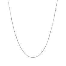 Load image into Gallery viewer, 14k White Gold Classic Box Chain 0.45mm
