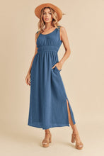 Load image into Gallery viewer, New Summer Side Slit Round Neck Sleeveless Tank Dress For Women  Casual, Comfortable &amp; Effortlessly Stylish for Warm Weather
