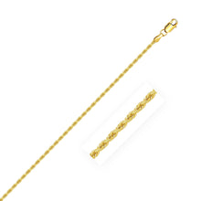 将图片加载到图库查看器，2.0mm 14k Yellow Gold Solid Rope Chain
