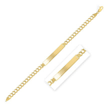 Load image into Gallery viewer, 14k Yellow Gold Curb ID Bracelet (5.70 mm)
