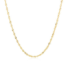 Load image into Gallery viewer, 14k Yellow Gold Singapore Chain 1.5mm
