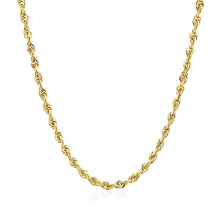 Load image into Gallery viewer, 2.75mm 14k Yellow Gold Solid Diamond Cut Rope Chain
