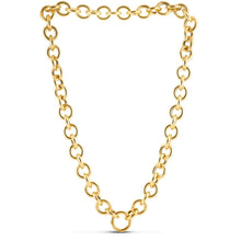 Load image into Gallery viewer, 14k Yellow Gold Round Link Chain Necklace
