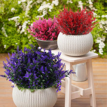 Load image into Gallery viewer, 8 Bundles Artificial Lavender Plastic Flower Decorations
