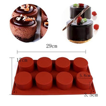 将图片加载到图库查看器，8 Cavity Silicone Cake Mold Baking Pastry Scone Pans Tools Cake Mould Oven Bread Pizza Bakeware Cake Mould Baking Molds Triangle Silicone Cake Mold Soap Mould Pizza Slices Scone Baking
