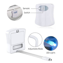 Load image into Gallery viewer, 8-Color LED Sensor Motion-Activated Bathroom Toilet Light
