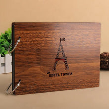 Load image into Gallery viewer, 8 Inch Wood Cover Albums Handmade Pasted Photo Album Personalized Baby Lovers DIY Photo Albums Birthday Gift Family Scrapbook Albums Family Anniversary Gift For Couple
