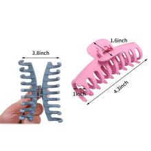 Load image into Gallery viewer, 8-Pack: Women's Acrylic Large Claw Matt Hair Clips
