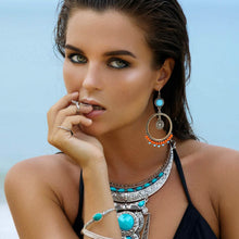 Load image into Gallery viewer, 8-Pairs: Bohemian Hollow  Retro Dangle Earrings
