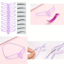 Load image into Gallery viewer, 8-Piece: Eyebrow Shaping Stencils Kit - Makeup Tool for Perfect Brows
