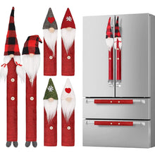 Load image into Gallery viewer, 8-Piece: Gnome Christmas Refrigerator Handle Covers Set
