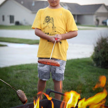 Load image into Gallery viewer, 8-Piece Set: Marshmallow Roasting Sticks with Wooden Handle
