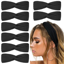 Load image into Gallery viewer, 8-Piece: Twist Knotted Boho Stretchy Hair Bands
