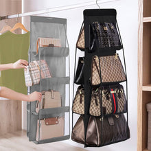 Load image into Gallery viewer, 8 Pocket Hanging Purse Organizer Handbag Storage Hanger
