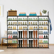 Load image into Gallery viewer, 8-Tier Shoe Rack Metal Shoe Storage Shelf
