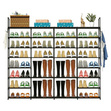 Load image into Gallery viewer, 8-Tier Shoe Rack Metal Shoe Storage Shelf
